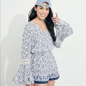 ❣️❣️ SOLD ❣️❣️ Bell-Sleeve Wrap Romper